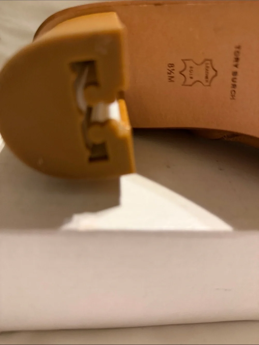 Tory Burch Cognac Leather Ankle Booties